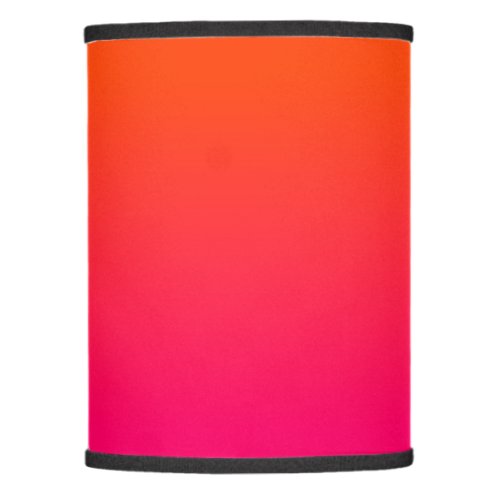 Neon Orange and Neon Pink Ombre Shade Color Fade Lamp Shade