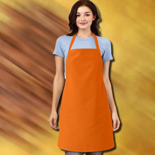 neon  orange _blank  apron
