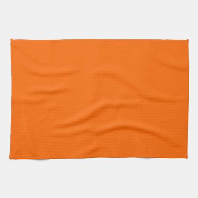 neon  orange -blank  kitchen towel (Horizontal)