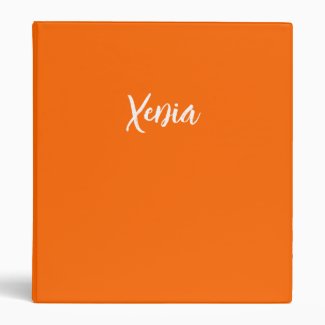  neon orange BOLD color -personalized 