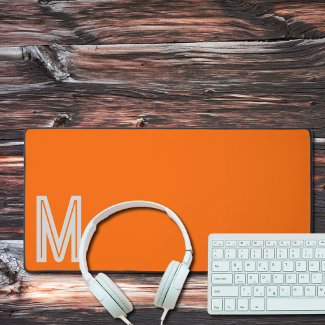 neon orange - bold monogram 