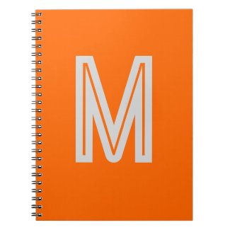 neon orange - bold monogram 