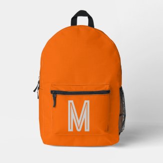 neon orange - bold monogram 