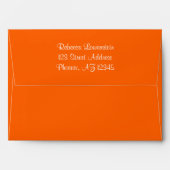Neon Orange, Chalkboard Bat Mitzvah Env. for 5x7s Envelope (Back (Top Flap))