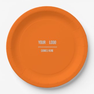 neon  orange solid color -  add logo