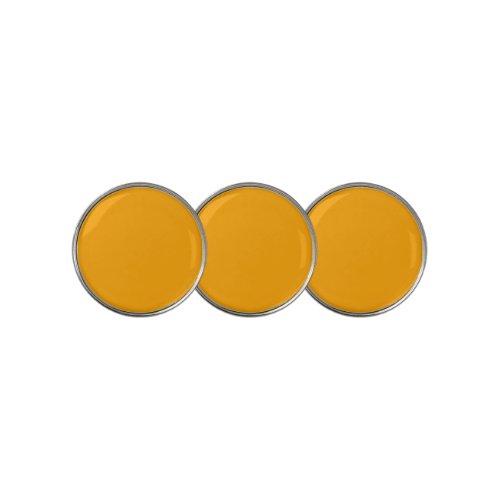 Neon Orange Solid Color  Classic Golf Ball Marker