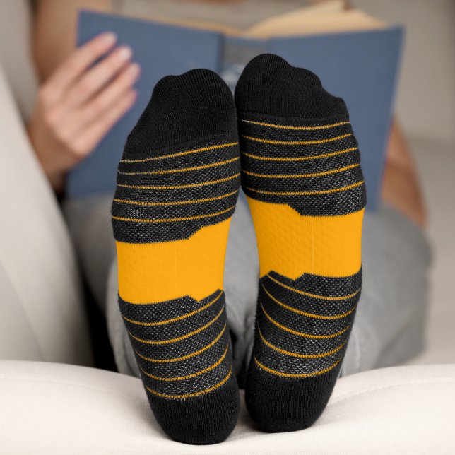 Neon Orange Solid Color | Classic Socks (Bottom)