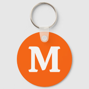 Neon Orange Solid Color Keychain