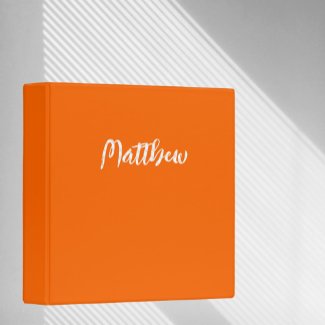  neon orange solid color -personalized 