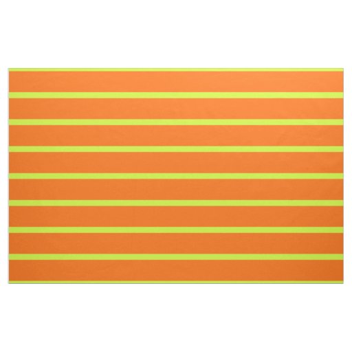 neon  orange  yellow stripes fabric