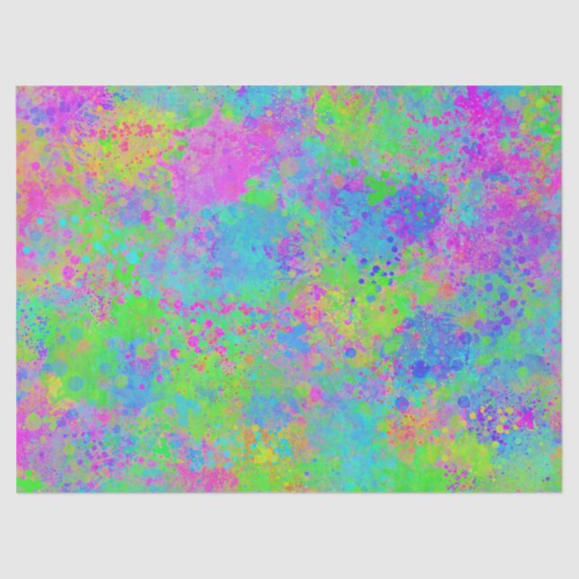 Neon Paint Tissue or Decoupage Paper (Front)