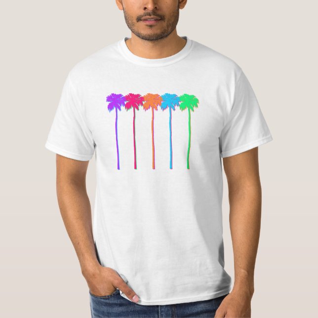 Neon Palm Trees T-Shirt (Front)