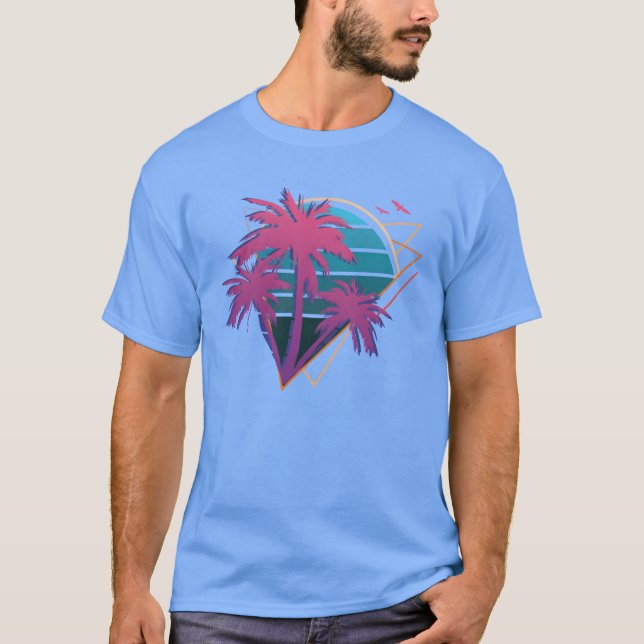 Neon Palmrees vintage T-Shirt (Front)