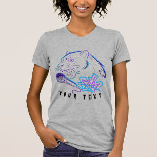 Neon panther art gift T-Shirt