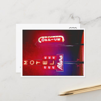 Neon Park Rt 66 Motel Holiday Postcard