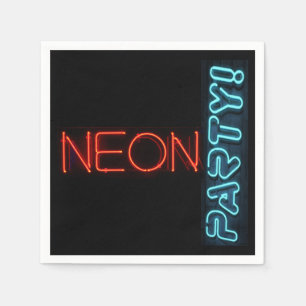 Neon Party Cocktail Napkin