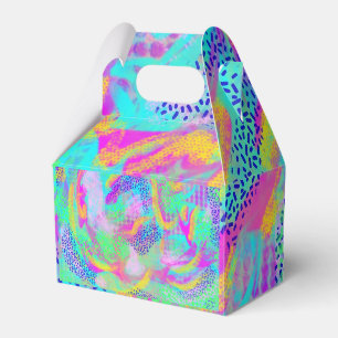 Neon party favor box