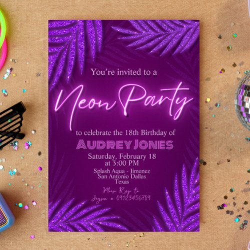 Neon Party - Glow - Purple