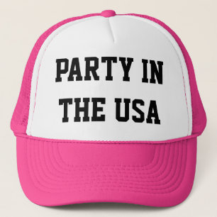 Neon Party in The USA Trucker hat