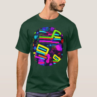 neon party vintage 80s friend T-Shirt