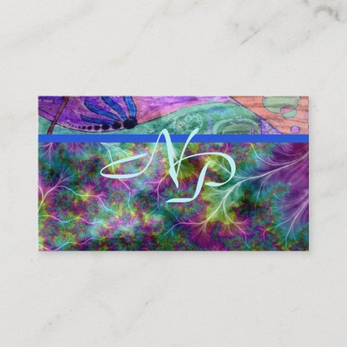 Neon Pastels Artist Studio Business Card