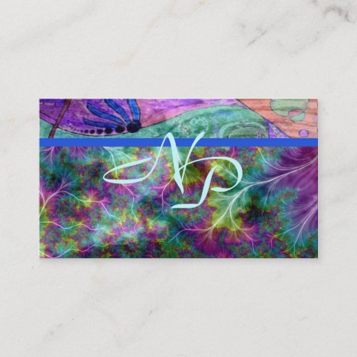 Customizable Neon Pastels Artist Studio Business Card