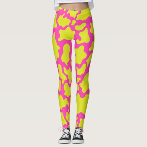 Neon Patch Print Leggings