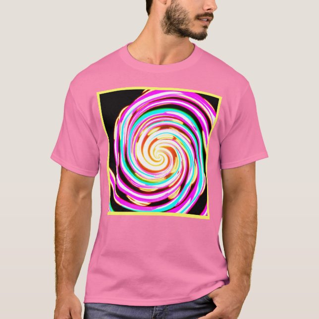 Neon Pattern Artwork  T-Shirt (Front)