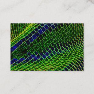 Neon pattern business card