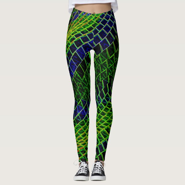 Neon pattern leggings (Front)