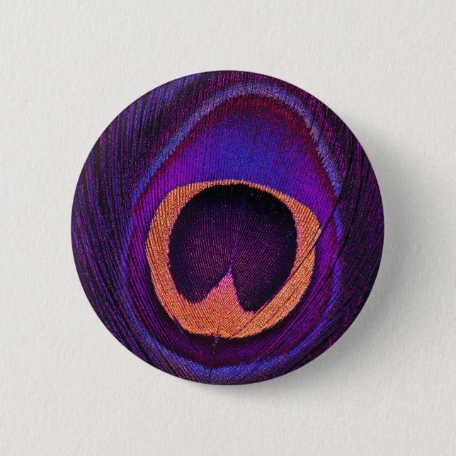 Neon Peacock Button (Front)
