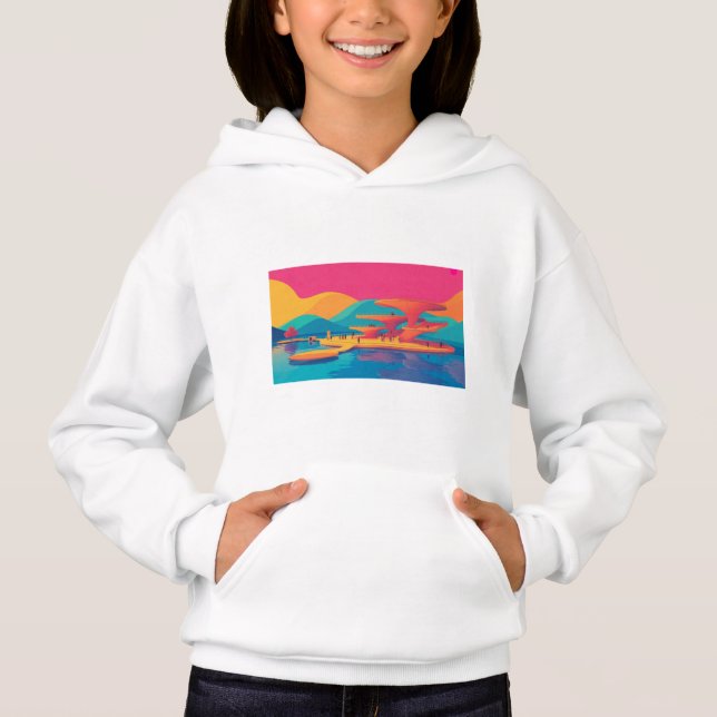 Neon Peak Waterfront Hoodie (Front)