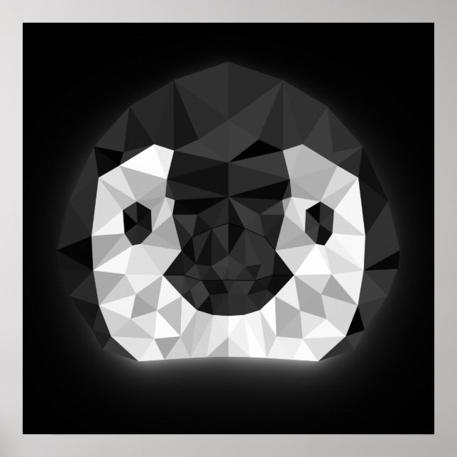 Neon Penguin Poster (Front)