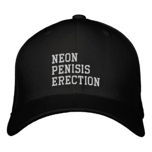 Neon Penisis Erection Embroidered Baseball Cap