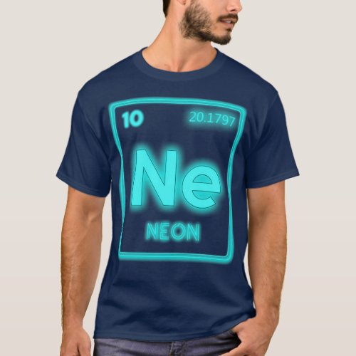 Neon Periodic Table Element Pun Chemistry Nerd 1 T_Shirt