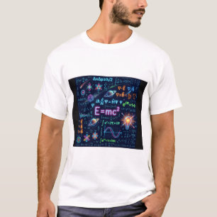 Neon Physics & Math Equations T-Shirt   Science ST