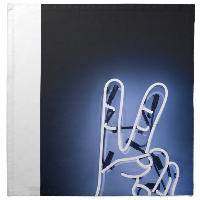 neon piece cloth napkin (Front)