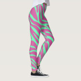 Pink Zebra Animal Print Leggings