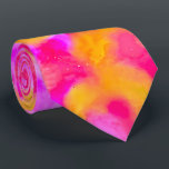Neon pink and orange blur neck tie<br><div class="desc">Neon pink and orange blur</div>