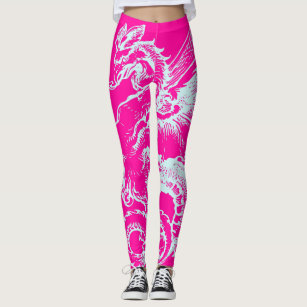 Black Neon Green Lightning Bolt Leggings