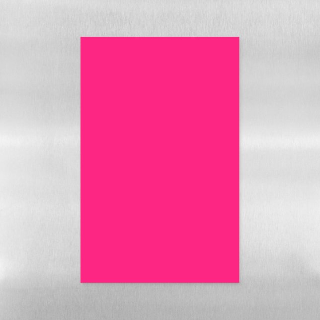 Neon Pink & Black Magnetic Dry Erase Board (Vertical)