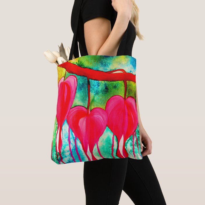 neon pink tote bag