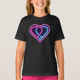 Neon pink/blue heart Valentine's day mug T-Shirt