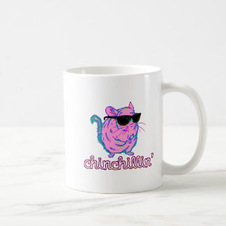 Neon Pink Chinchillin Chinchilla Coffee Mug