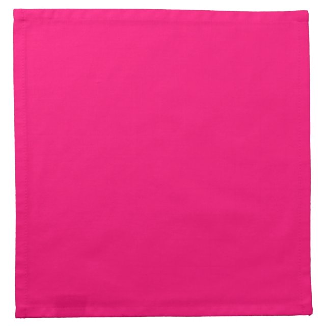 Neon Pink Cloth Napkin – Custom Event Decor (Front)