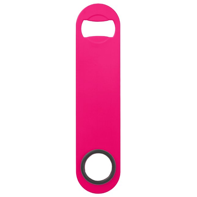 Neon Pink Custom Bottle Opener – Bulk Orders (Front)