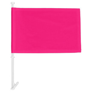 Neon Pink Custom Car Flag – Bold & Personalized