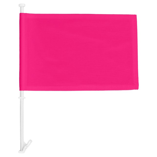 Neon Pink Custom Car Flag – Bold & Personalized (Front)