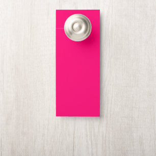 Neon Pink Custom Door Hanger – Bold & Personalized