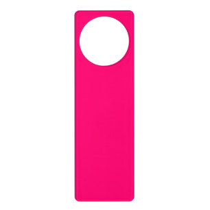Neon Pink Custom Door Hanger – Bulk & Personalized